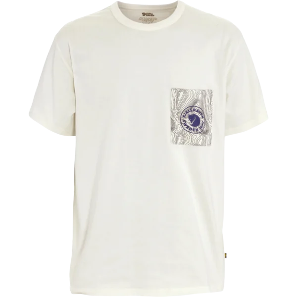 logo pocket t shirt m 111 eggshell, s