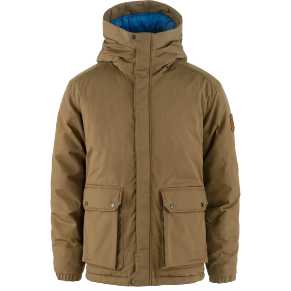 Övik padded jacket m 265 wood brown, xs