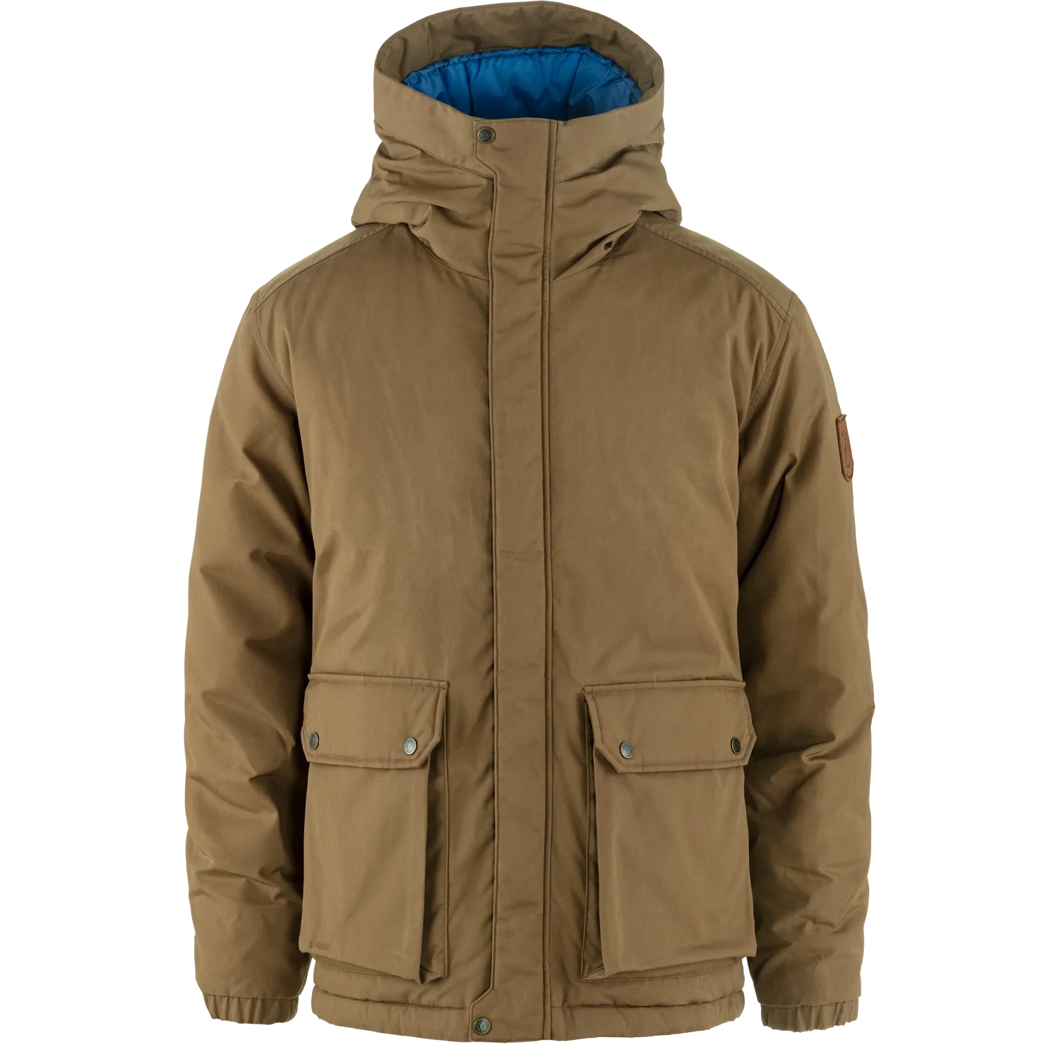 Övik padded jacket m 265 wood brown, xs
