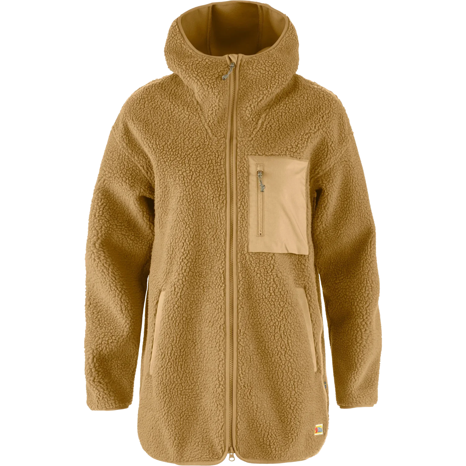 vardag pile fleece long w 232 buckwheat brown, xxs