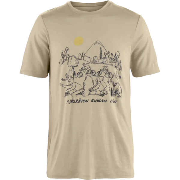 hoja lugnt wool t shirt m 118 fossil, xs