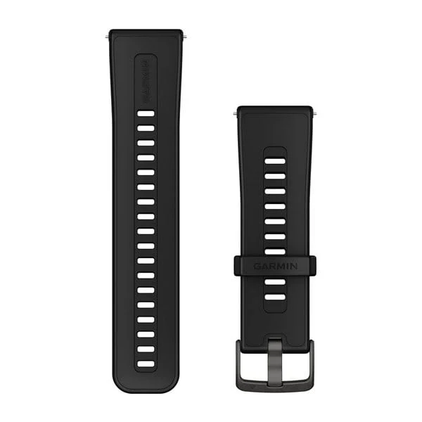 garmin Óraszíj fekete comfortfit szilikon 24mm, venu x1 (quickrelease)