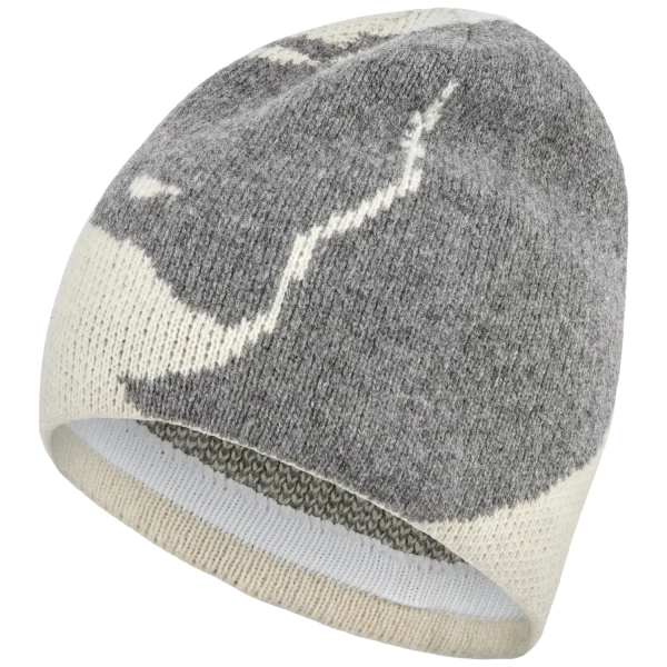 bergtagen jacquard beanie 113 020 chalk white grey