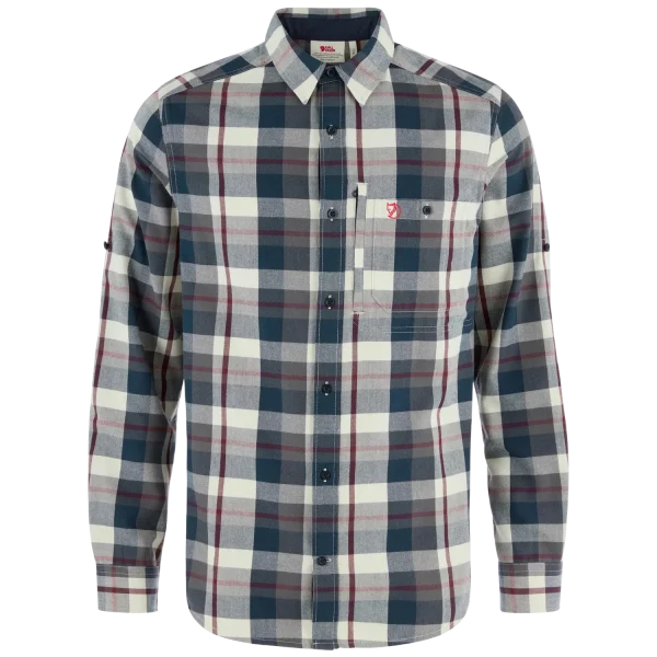 fjällglim regular shirt m 555 113 dark navy chalk white, l
