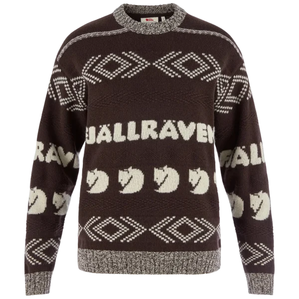 jacquard knit w 294 191 black oak light beige, l