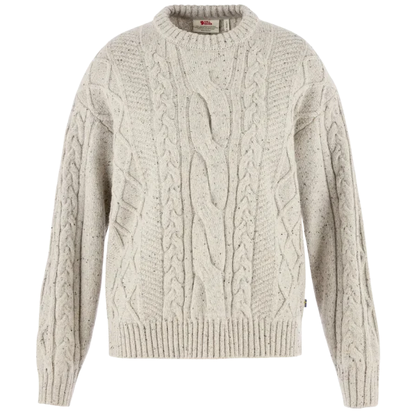 Övik cable knit w 113 chalk white, l