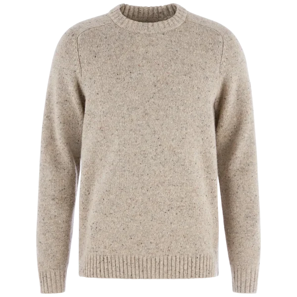 Övik neps knit sweater m 191 light beige, l
