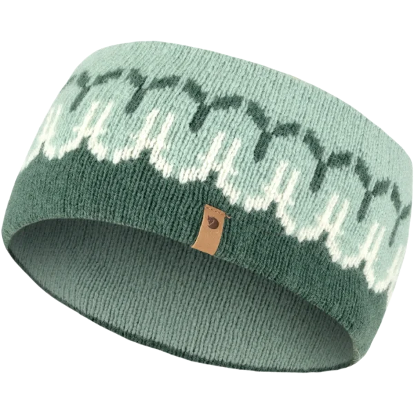 Övik path knit headband 679 674 deep patina misty green