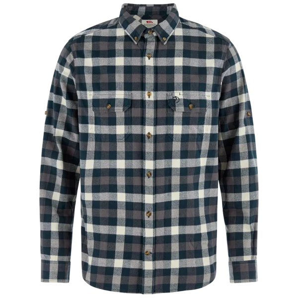 skog relaxed shirt m 555 113 dark navy chalk white, l